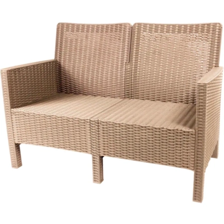 Диван двухместный TDT (тёмно-серый, 1140х590х800 мм)