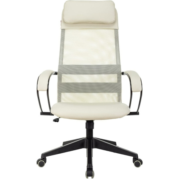 Кресло для руководителя Easy Chair 655 TPU бежевое (сетка/экокожа,  пластик)