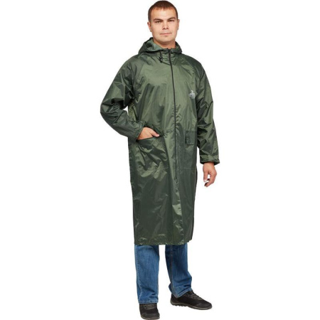 Плащ влагозащитный Тайфун зеленый (размер 52-54, рост 182-188)