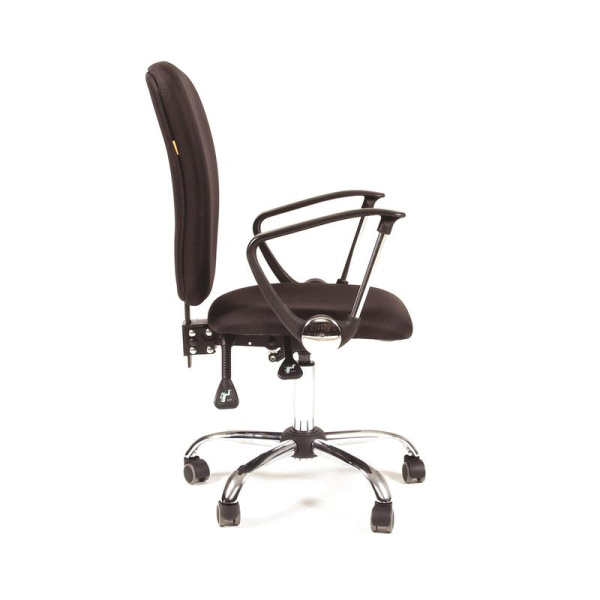 Кресло офисное Chairman 9801 черное (ткань, металл хром)