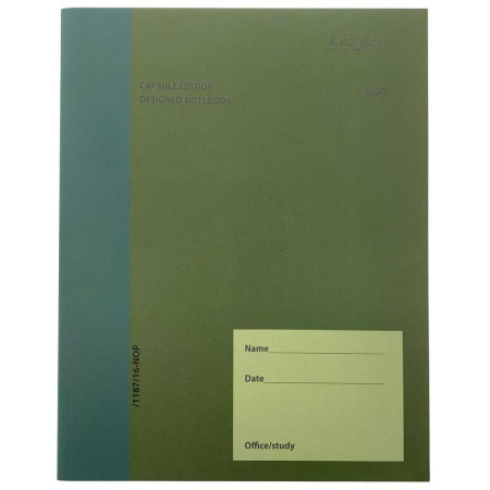 Бизнес-тетрадь Kroyter Офис А5 48 листов разноцветная в клетку на  скрепке (165х206 мм, 00059)