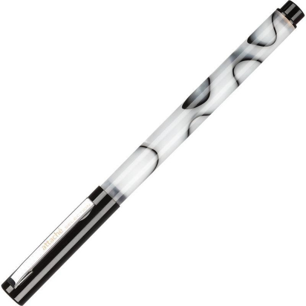 Ручка гелевая Attache Selection Marble синяя (серый корпус, толщина линии 0.4 мм)