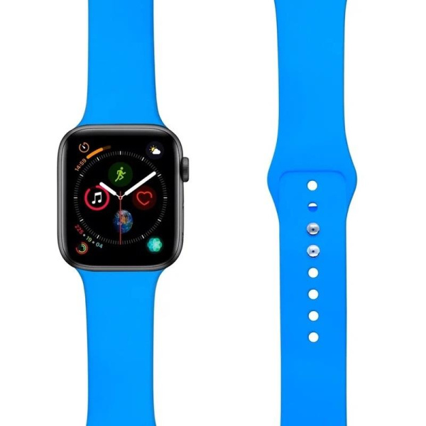 Ремешок Lyambda Altair для Apple Watch 38/40/41 мм синий силиконовый  (DS-APS08-40-BL)