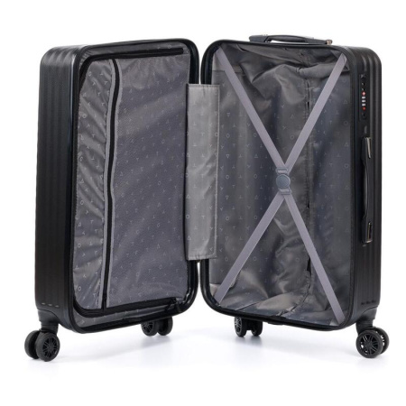 Чемодан Torber Lama 62 литра пластик черный (T1919M-Black) Чемодан Torber Lama 62 литра пластик черный (T1919M-Black)