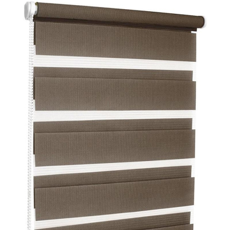 Жалюзи Ролло день-ночь (коричневый, 480x1700 мм)