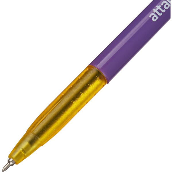 Ручка шариковая неавтоматическая Attache Bright colours синяя (толщина  линии 0.35 мм)