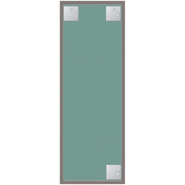 Зеркало настенное Комус Мебель (тёмно-серый, 340х940 мм)