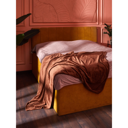 Плед Luscan микрофибра 200x220 см кофейный
