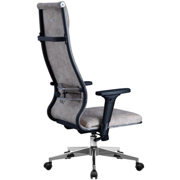 Кресло для руководителя Метта L 1m 42 Bravo 200/004 бежевое (ткань,  металл)