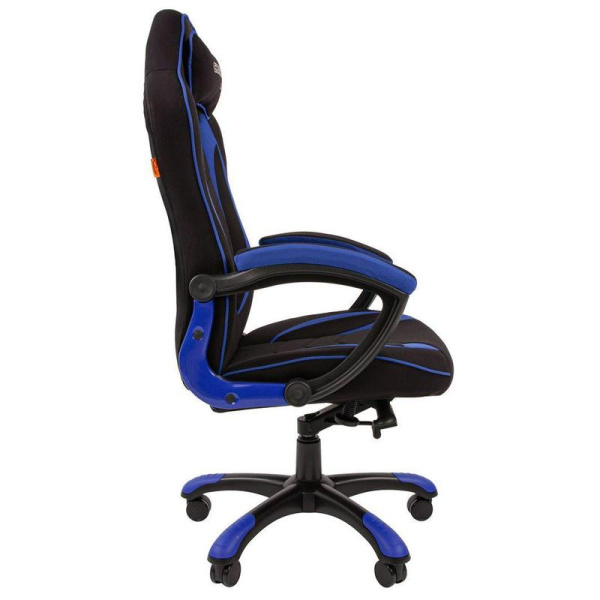 Кресло игровое Chairman game 28 синее/черное (ткань, пластик)