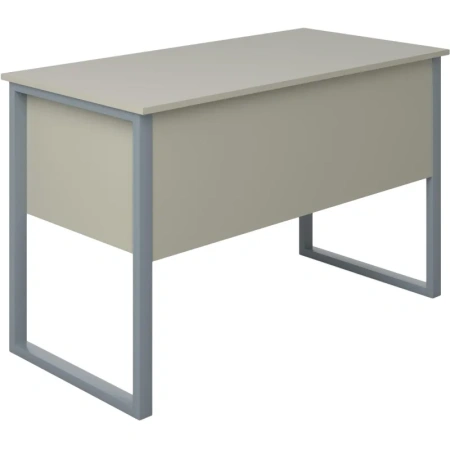 Стол учителя Комус с подвесной тумбой (серый, 1200х600х760 мм)