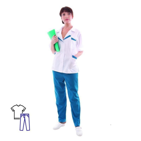 Костюм медицинский женский м01-КБР (размер 64-66, рост 170-176)