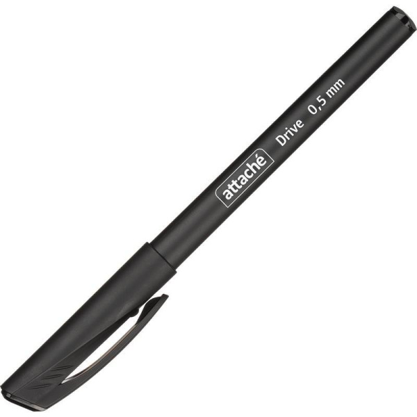 Ручка гелевая Attache Drive черная (толщина линии 0.5 мм)