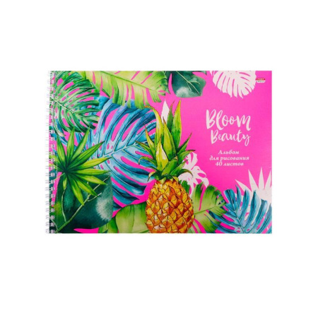 Альбом для рисования Проф-пресс Ананас и тропики А4 40 листов