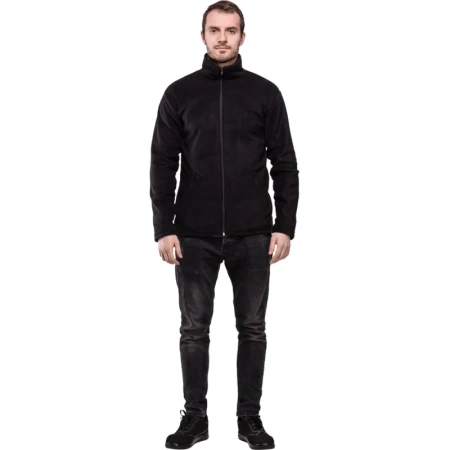 Толстовка флисовая мужская черная размер S (40-42)