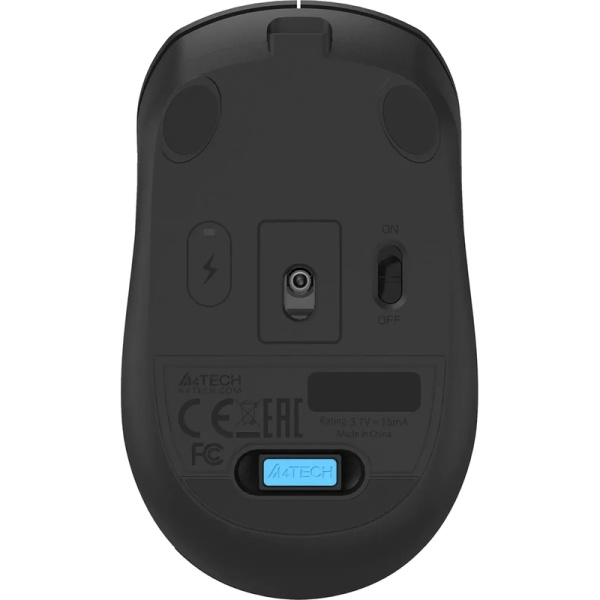 Мышь беспроводная A4Tech Fstyler FG15CS Air2 черная (FG15CS AIR2 BLACK)