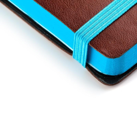 Ежедневник недатированный Bruno Visconti Megapolis Soft искусственная кожа А5 136 листов коричневый (голубой обрез, 144х212 мм) (артикул производителя 3-470/06)