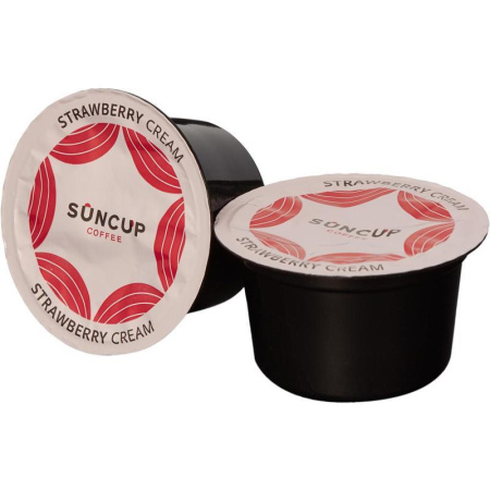 Кофе в капсулах для кофемашин Suncup Strawberry Cream (50 штук в упаковке)