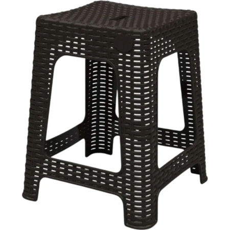 Табурет Rattan квадратный (горький шоколад, 363x363x448 мм)