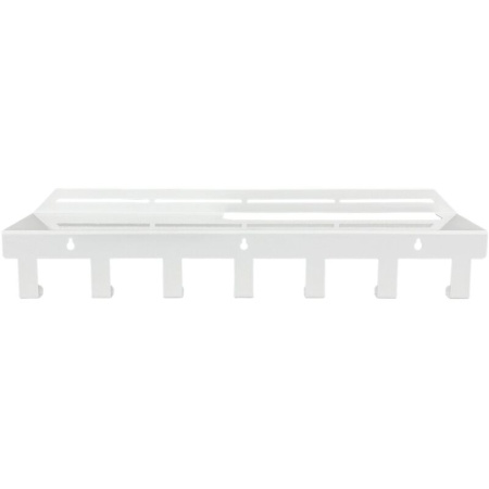 Полка для полотенца с крючками Liria RL2051W (белый)