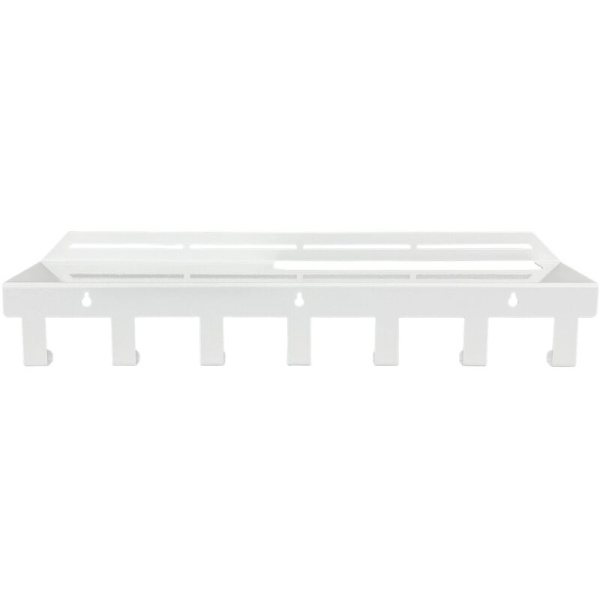 Полка для полотенца с крючками Liria RL2051W (белый)