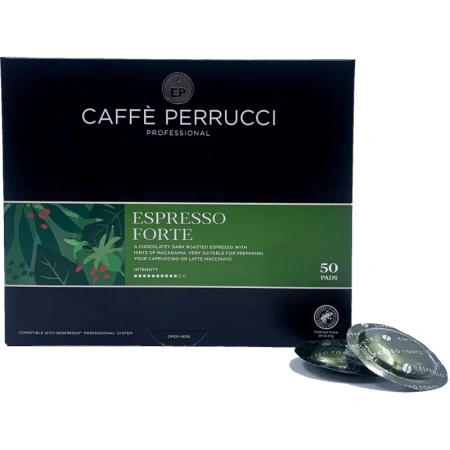 Кофе в капсулах для кофемашин Caffe Perrucci Espresso Forte (50 штук в  упаковке)