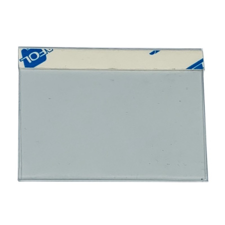 Ценникодержатель полочный навесной длина 70 мм прозрачный (100 штук в  упаковке)