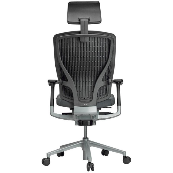 Кресло офисное Schairs Aeon-Р01S серое (ткань, алюминий матовый)