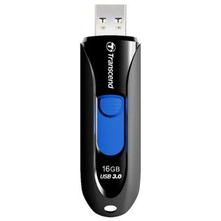 Флеш-память Transcend JetFlash 790 16Gb USB 3.0 черно-синяя