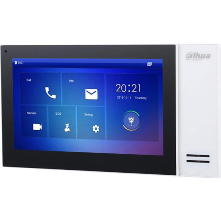 Монитор видеодомофона Dahua DH-VTH2421FW-P IP белый
