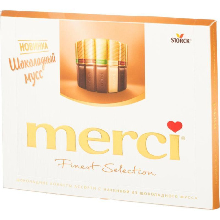 Шоколадные конфеты Merci шоколадный Мусс 210 г