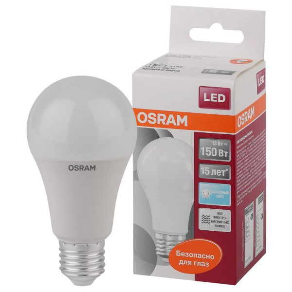 Лампа светодиодная Osram 13 Вт E27 грушевидная 4000 К нейтральный белый свет