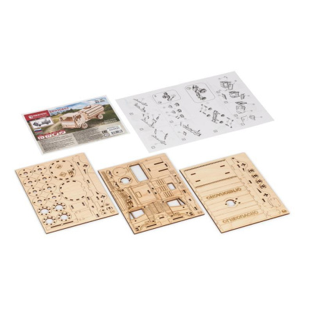 Сборная модель из дерева Rezark Пазл 3D фанера Бензовоз