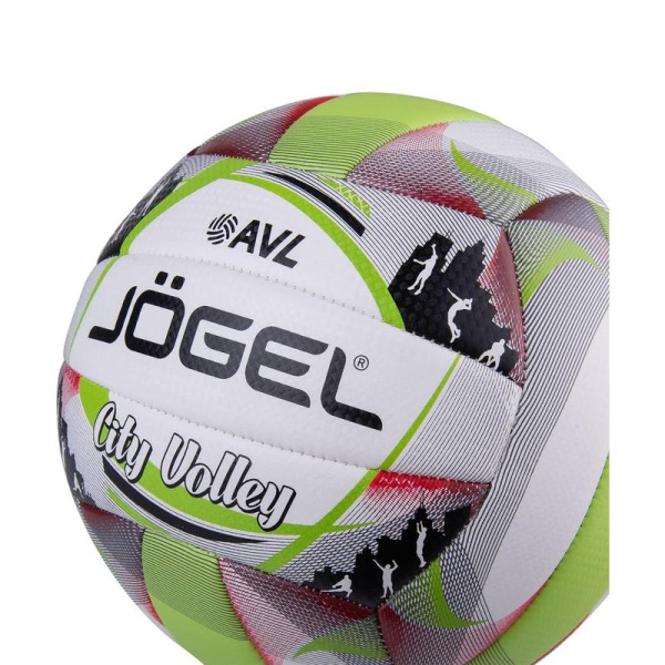 Мяч волейбольный Jоgel City Volley № 5 белый/зеленый