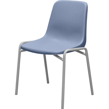 Стул обеденный Комус Мебель Стрит голубой (пластик, металл)