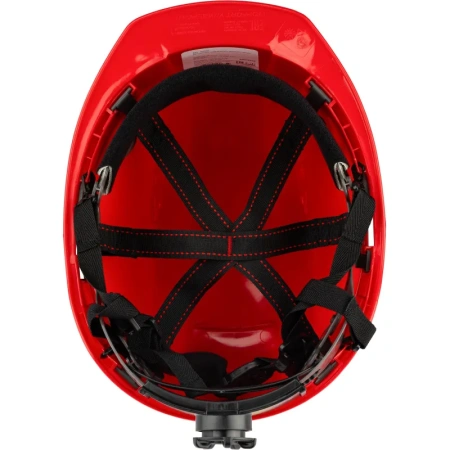 Каска защитная TOPFORT Универсал 303 красная с храповым механизмом