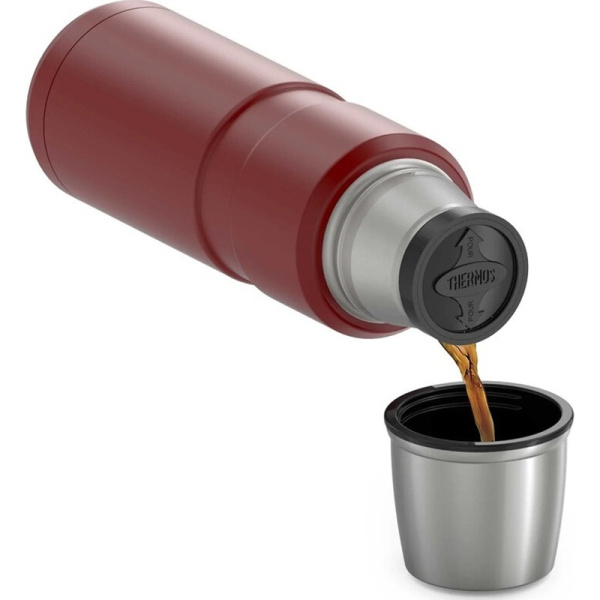 Термос Thermos King King SK2000 Rustic 750 мл красный (глубокая винтовая  пробка)