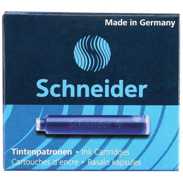 Чернила в патронах Schneider синие (6 штук в упаковке)