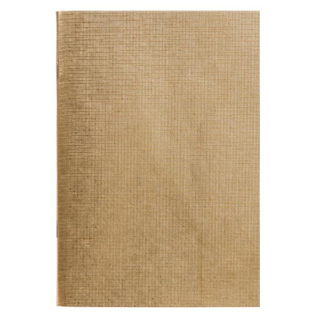 Бизнес-тетрадь Hatber Metallic А4 96 листов золотистая в клетку на скрепке (210x297 мм)