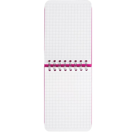 Блокнот Attache Fantasy А7 80 листов розовый в клетку на спирали (75х120 мм)