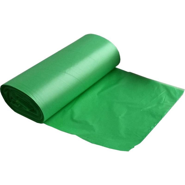 Мешки для мусора VitaLux Bio 30 л зеленые (ПНД , 10 мкм, 20 штук в  рулоне,  48x58 см)