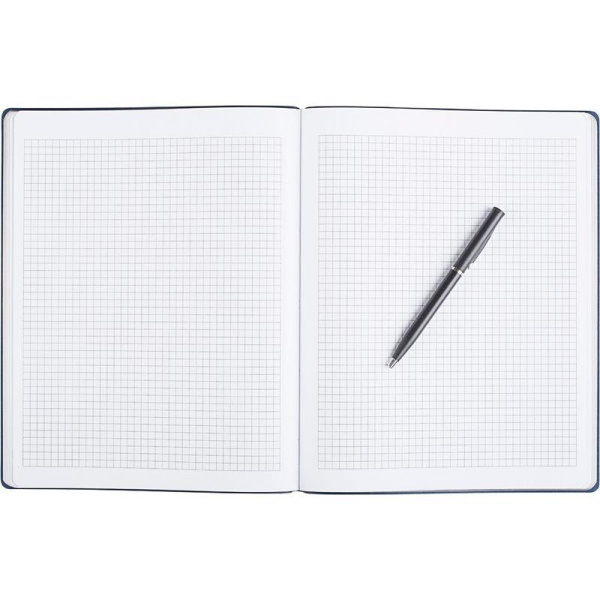 Бизнес-тетрадь Attache Light Book A4 96 листов темно-синяя в клетку на сшивке (220x265 мм)