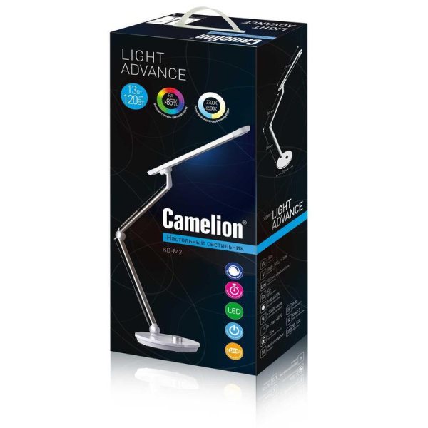 Светильник настольный Camelion KD-842 C01 белый
