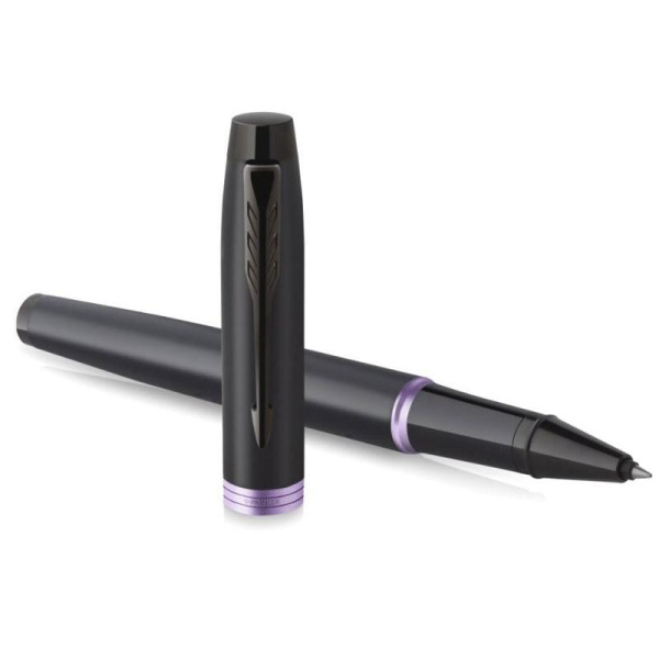 Роллер Parker IM Professionals Amethyst Purple BT цвет чернил черный  цвет корпуса черный (артикул производителя 2172950)