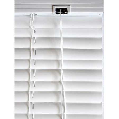 Жалюзи горизонтальные пластиковые белые (80х160 см)