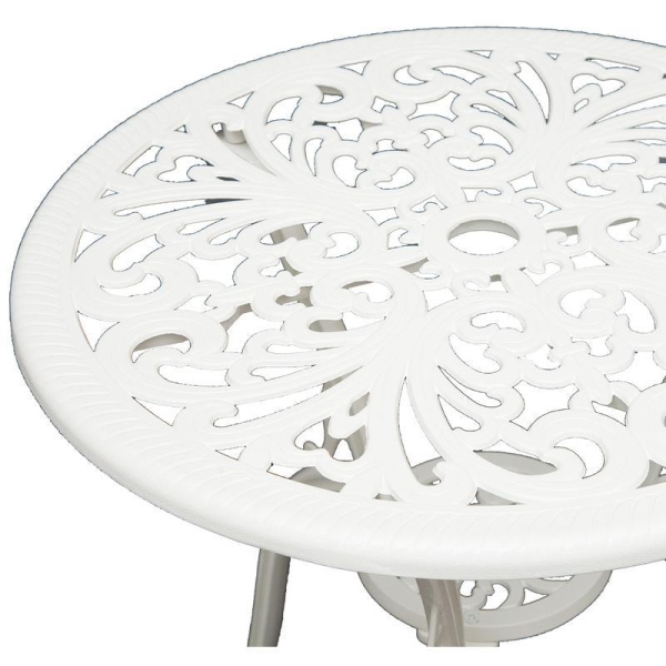 Комплект садовой мебели Secret De Maison Romance белый (стол, 2 стула)