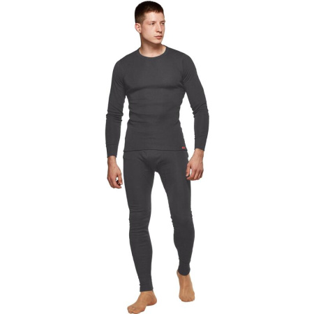 Термофутболка Comazo мужская Activ-35 трикотаж полиэстер темно-серая с  начесом (размер 58, рост 182)