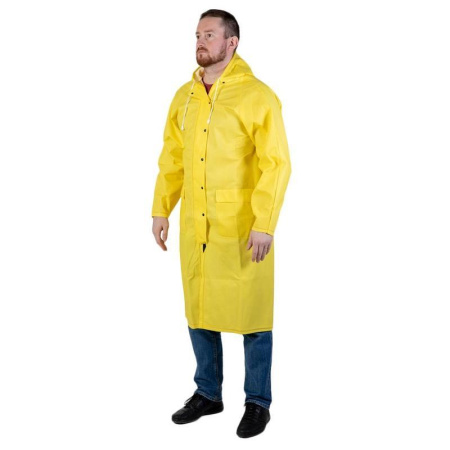 Плащ дождевик Jeta Safety JRC01 полиэтиленовый желтый (размер 50, рост  170)