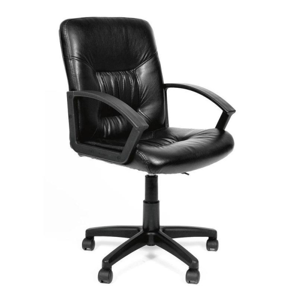 Кресло для руководителя Chairman 651 черное (искусственная кожа, пластик)