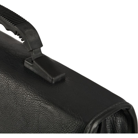 Папка деловая Алекс Спец К из экокожи черного цвета